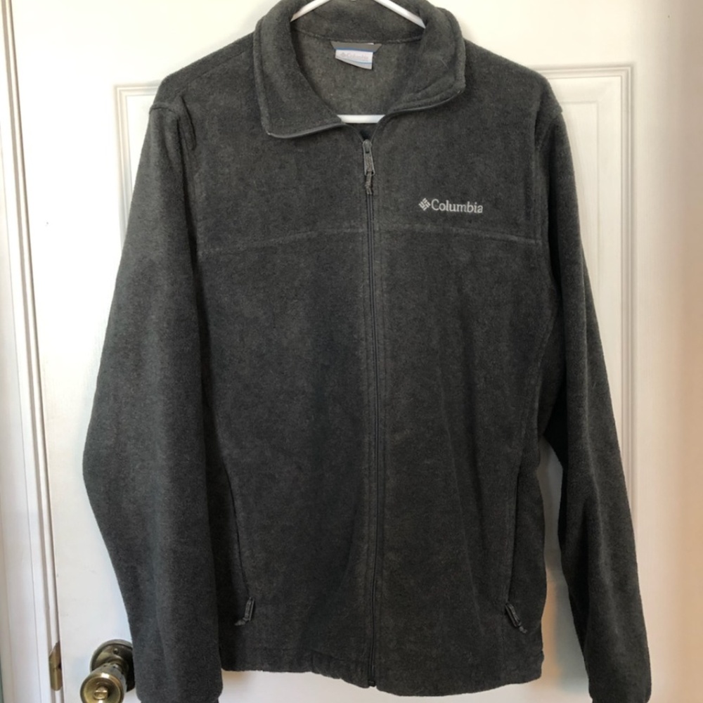Grey Columbia Wool Zip Jacket size S